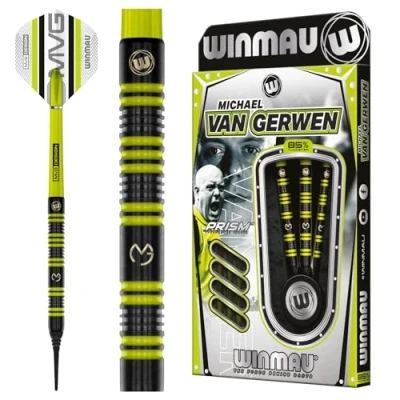 Image de WINMAU Michael Van Gerwen 85% Soft Tip Fléchettes Pointe Plastique