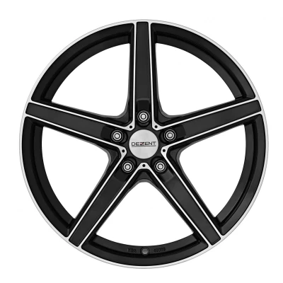 Image de DEZENT 5Trou 16Pouce 115mm Jante alu RN dark mattschwarz Front poliert TRNPUBP40