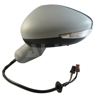 Image de Rétroviseur extérieur Alkar 6149869 gauche avec couche d&#039;apprêt électrique chauffant, Rabattable électriquement, teinté en bleu, convexe, éclaira