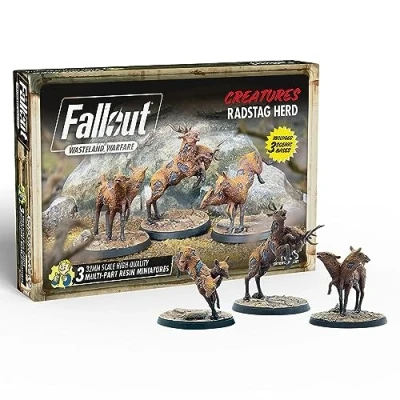 Image de Modiphius Entertainment Fallout Wasteland Warfare Creatures: Radstag Herd Miniatures Unpainted