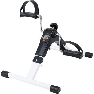 Image de TechFit PED2 Pédale Formateur, Mini Vélo d&#039;appartement pour la Maison et Bureau, Appareil d&#039;entraînement Facile Les Bras Jambes, avec Ecran LCD, Adapté à Récupération