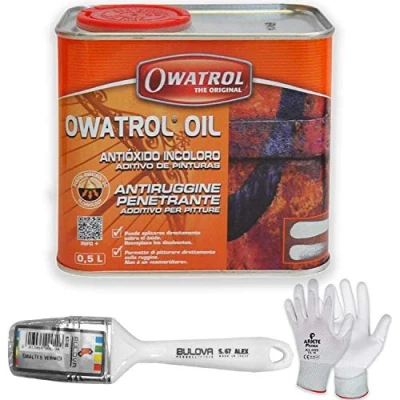 Image de Owatrol OIL Rustol Ato antirouille multifonction Additif pour peinture (500 ml avec pinceau)