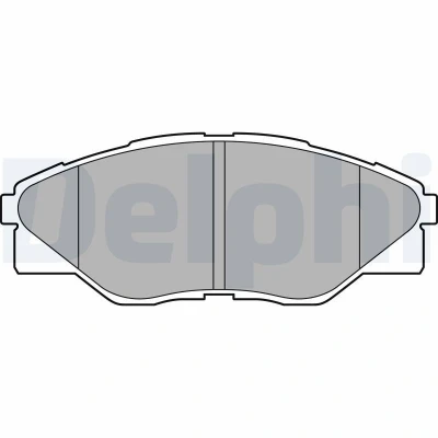 Image de DELPHI LP2496 Jeu de plaquettes frein sans tôle anti bruit accessoires TOYOTA: HILUX 3 Pick up