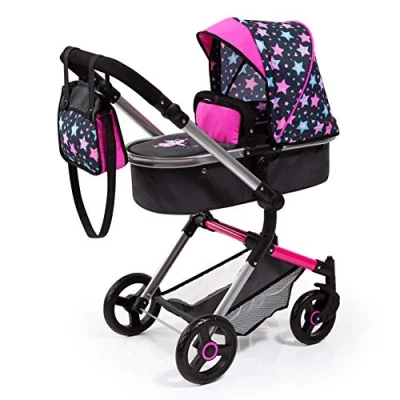 Image de Bayer Design 18406AA Landau pour Poupée Neo Vario avec Sac, Convertible en Poussette Canne, Pliable, réglable, Reversible