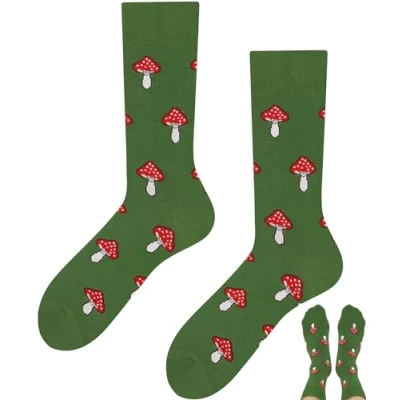 Image de TODO Chaussettes amusantes avec motif, multicolores, colorées, loufoques pour exprimer sa joie de vivre, 43 46
