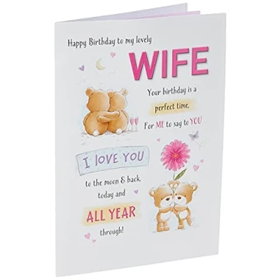 Image de Piccadilly Greetings Jolie carte d&#039;anniversaire pour femme 22,9 x 15,2 cm