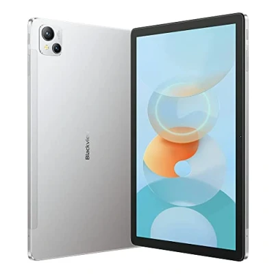 Image de Blackview Tab 13 Tablette Tactile Dual Sim 4G Écran FHD+ 10.1&quot;, Mémoire Interne 128 Go Extensible à 1 to Certifiée TÜV Rheinland Filtre Lumière Bleue, WiFi, Batterie 7280 mAh Argent