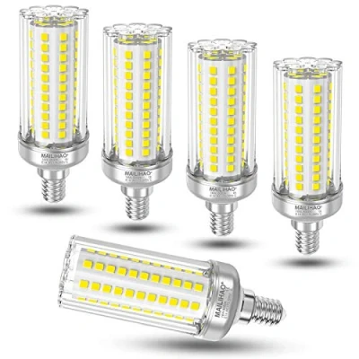 Image de MAILIHAO ampoule E14 Mais LED 16W Blanc Froid 6000K 1900LM, (équivalent incandescentede 120W 150W), 360 Angle, Vis E14, Non Dimmable, Pas de Scintillement, AC 175 265V,Lot 5