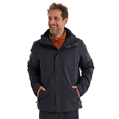 Image de Killtec Xenios Funktionsjacke mit abzippbarer Kapuze Homme, Noir, FR : XL (Taille Fabricant XL)