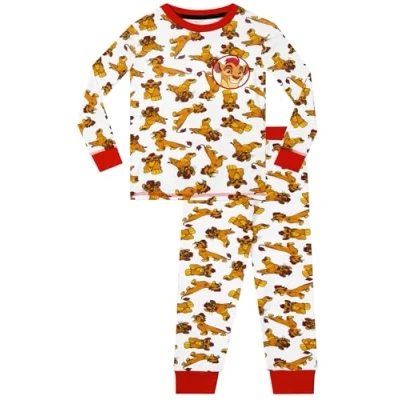 Image de Disney La Garde du Roi Lion Ensemble De Pyjamas The Guard Kion Garçon Bien Ajusté Multicolore 3 4 Ans
