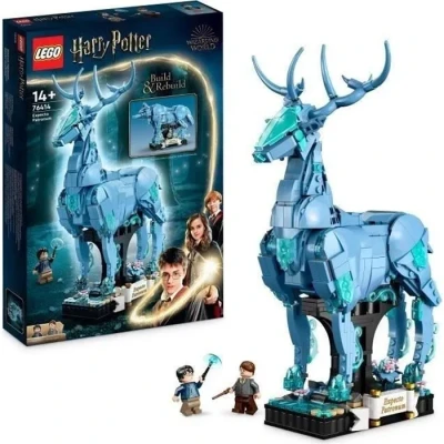Image de LEGO® Harry Potter 76414 Expecto Patronum, Maquette 2 en 1 avec Figurines Animales Cerf et Loup