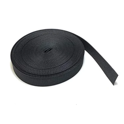 Image de On1shelf Sangle en nylon noir de 20 mm large polypropylène résistant 10 m (20 mm)