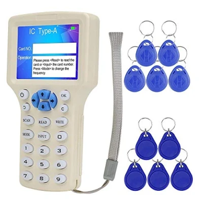 Image de KDL Lecteur de Carte à Puce RFID Duplicateur Cartes NFC 13,56 MHz Programmeur copieur 125KHz Logiciel décodage multifréquences Support USB