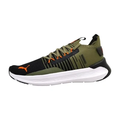 Image de PUMA Mixte Softride Symmetry Fuzion Road Running Shoe, Olive Black Flame Flicker, 36 EU