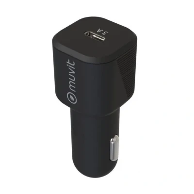 Image de Muvit For Change Chargeur Voiture Pd 20W + Cable Usb C/Usb C Noir Neuf