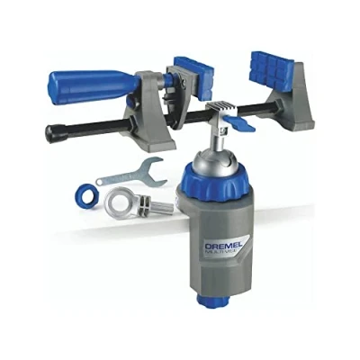 Image de Dremel Etau Multi Vise outil 3 en 1 étau stationnaire, serre joint autonome et porte 26152500JA Bleu/Gris Taille Unique