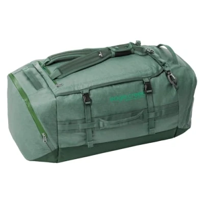 Image de Eagle Creek Cargo Hauler sac de sport pliable pour voyage Durable et résistant à l&#039;eau, avec sangles dos repliables, couvercle en U poches accès rapide aux extrémités, Vert canard, 90