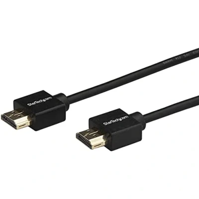 Image de StarTech.com Câble HDMI 2.0 de 2m, Haut Débit Certifié Premium 4K60Hz avec Ethernet, Ultra HD, long Câble/Corde pour TV/Écran/Ordinateur/PC, à Vidéo (HDMM2MLP)