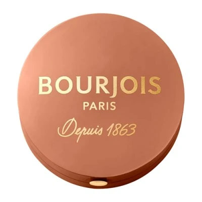Image de BOURJOIS Boîte Ronde Blush 85 Sienne Piceau &amp; Miroir Intégré Technologie Fard Cuit Texture Fine Légère Facile À Estomper Parfum Gourmand