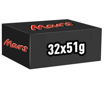 Image de MARS Barres Chocolat au Lait, Nougat &amp; Caramel Grand format 32 x 51g