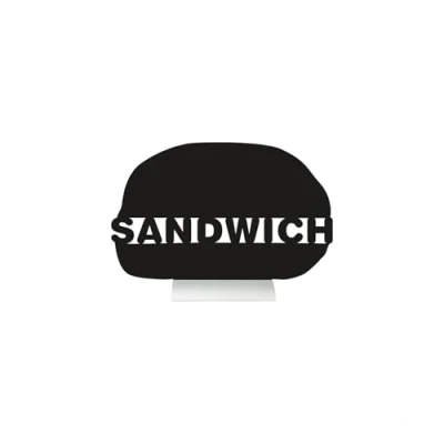 Image de Securit ardoise de table socle alu en forme Sandwich
