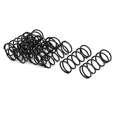 Image de sourcing map Ressort de Compression 1.2mm Fil Diamètre, 15mm OD, 35mm Libre Longueur Acier Extension Noir 10Pcs