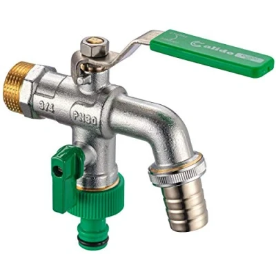 Image de 3 4&quot; Inch BSP Double Sortie Jardin Extérieur Robinet Raccord Tuyau