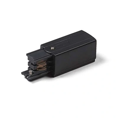 Image de QAZQA Alimentation pour rail 3 phases droit noir