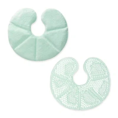 Image de Navaris Set Coussinet Gel Allaitement 2x Compresse Froide et Chaude pour Sein Disque Lavable Réutilisable Accessoire Maternité