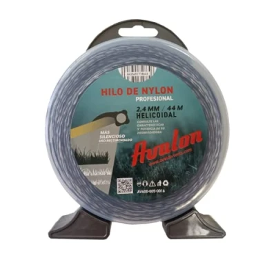 Image de Avalon Fil hélicoïdal en Nylon Universel pour débroussailleuse et Tondeuse (2,4 mm x 44 m)
