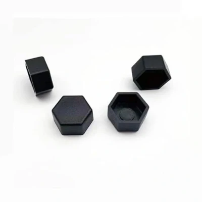 Image de 100 pcs écrou couvercle capuchon hexagone plat dessus boulons capuchons de protection M5 M6 M8 M10 M12 M16 meubles vis accessoires Kit M8x13 30pcs, noir