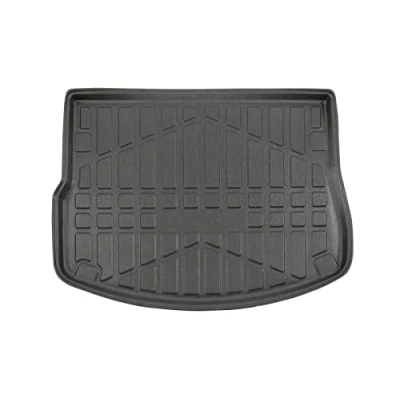 Image de Tapis de Coffre sur Mesure pour Range Rover Evoque Depuis 2011 2018, Noir, Antidérapant, Bord Haut, Toutes Saisons, Adapté Animaux Compagnie