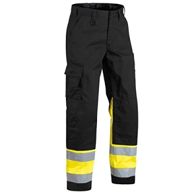 Image de Blaklader 15641811 Pantalon haute visibilité, Noir/jaune, taille C44