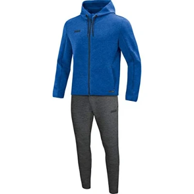 Image de JAKO Ensemble De Jogging Premium Basics à Capuche, Femme, Royal Marbré, 44