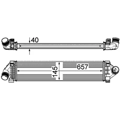 Image de MAHLE ORIGINAL CI 394 000P Intercooler FORD: S Max Mk1, Galaxy Mk2 MPV, KUGA 1
