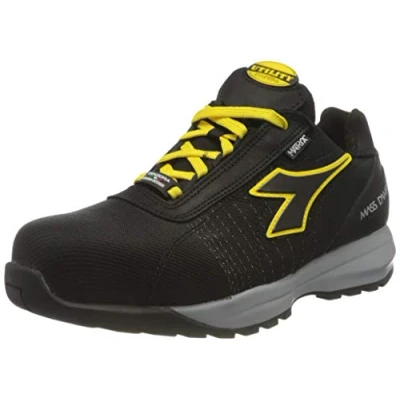 Image de Diadora Homme Glove MDS MATRYX Low S3 HRO SRC Chaussure de Piste d&#039;athlétisme, Black/Black, 36 EU