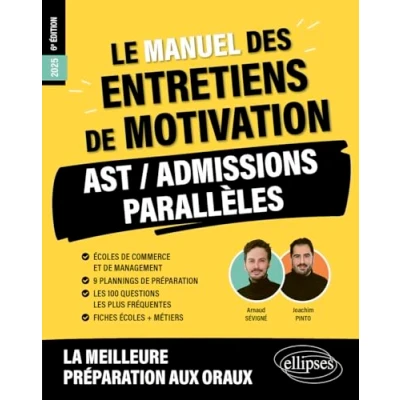 Image de Le manuel des entretiens de motivation AST / Admissions Parallèles: Concours aux écoles commerce