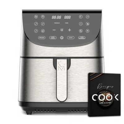 Image de MasterPRO ROCKET 700 Friteuse à air 1800W 7L 12 Programmes Ecran tactile LED Température réglable Livre de recettes en ligne Nettoyage facile