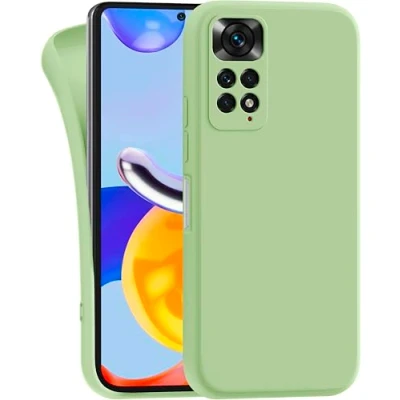 Image de MyGadget Coque pour Xiaomi Redmi Note 11 11s Case TPU Souple &amp; Soft Cover Protection Extra Fine Légère Étui Coloré Anti Choc et Rayures Vert