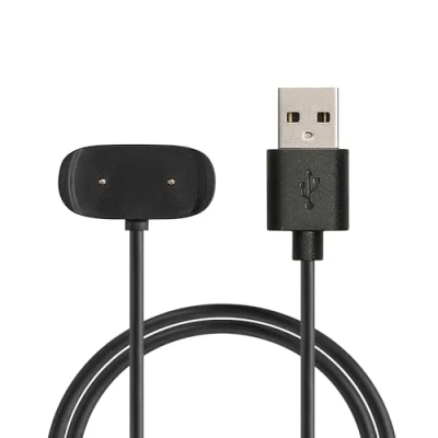 Image de kwmobile Câble USB Compatible avec Huawei Amazfit Bip 5 / GTR Mini/Amazfit Active/Active Edge Rechange Chargeur Fitness Tracker Montre connectée Noir