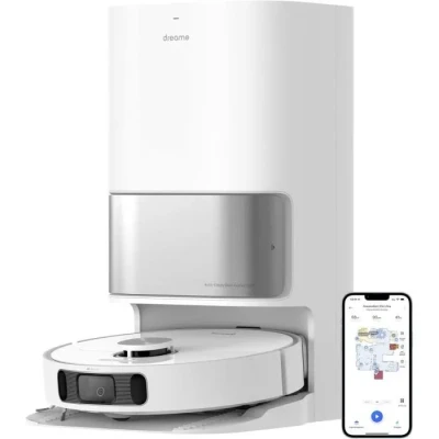 Image de dreame L10s Ultra Robot Aspirateur Laveur avec Base Autonettoyante (Vidange Poussière, Nettoyage Automatique) AI Détection d&#039;obstacles 3D, 5300Pa, Tapis Poils d&#039;animaux, Batterie 210m, WiFi/APP/Alexa