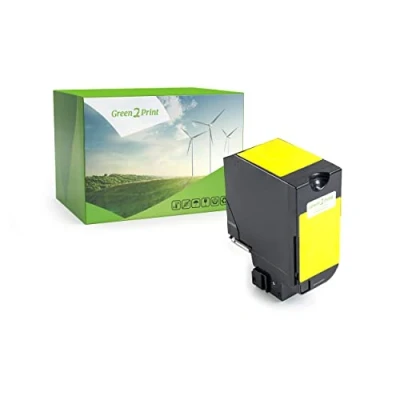 Image de Green2Print Toner Jaune 3000 Pages remplace Lexmark 74C20Y0, 74C20YE pour CX725DE, CX725DHE, CX725DTHE, CX725, CS720DE, CS720DTE, CS720, CS725DE, CS725DTE, CS725