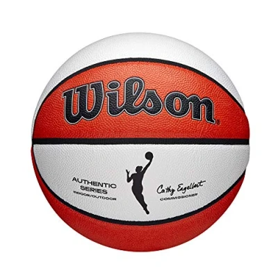 Image de WILSON WNBA Authentic Series Ballon de Basketball pour intérieur/extérieur, Taille 15,2 à 72,4 cm