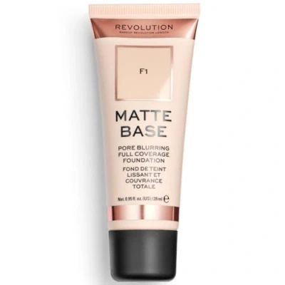 Image de Makeup Revolution, Matte Base, Fond de Teint, F1, 28ml