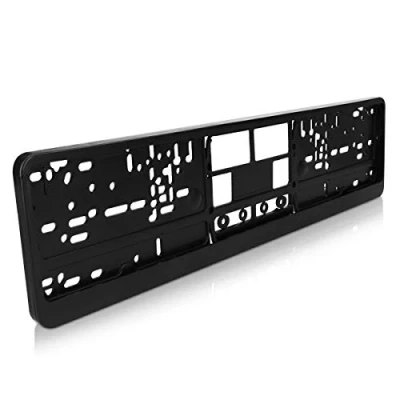 Image de Navaris Support Fixation pour Plaque Immatriculation Porte 52 x 11 cm Voiture Auto Cadre de Changement