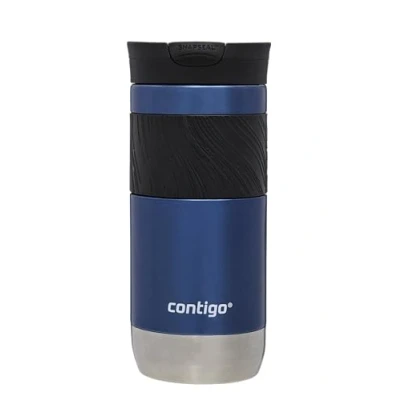 Image de Contigo Byron 2.0 mug isotherme, en inox avec fermeture Snapseal, à café emporter, 100% étanche, couvercle compatible lave vaisselle, sans BPA, conserve au chaud jusqu’à 7 heures, 470 ml