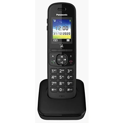 Image de Panasonic KX TGH710 Téléphone sans fil avec écran couleur, mains libres, bouton de réglage du volume, résistant aux chocs, mode non perturbé, Eco Plus, design minimaliste élégant