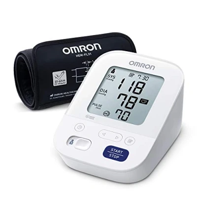 Image de OMRON X3 Comfort moniteur de tension artérielle validé cliniquement, Tensiometre Bras avec détection des pulsation cardiaques irrégulières, mémoire 2 utilisateur and brassard intelli wrap