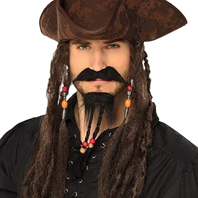 Image de Boland Barbe, autocollant, Polyester, Accessoire, Make Up, Costume, Carnaval, Fête à thème