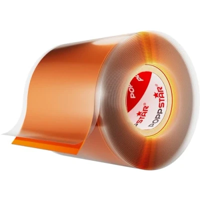 Image de POPPSTAR 3m ruban en silicone auto fusionant (auto amalgamant, vulcanisant), isolant et bande d&#039;étanchéité (eau, air), 50 mm de large, orange